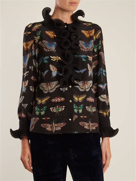 gucci black blouse|Gucci blouses images.